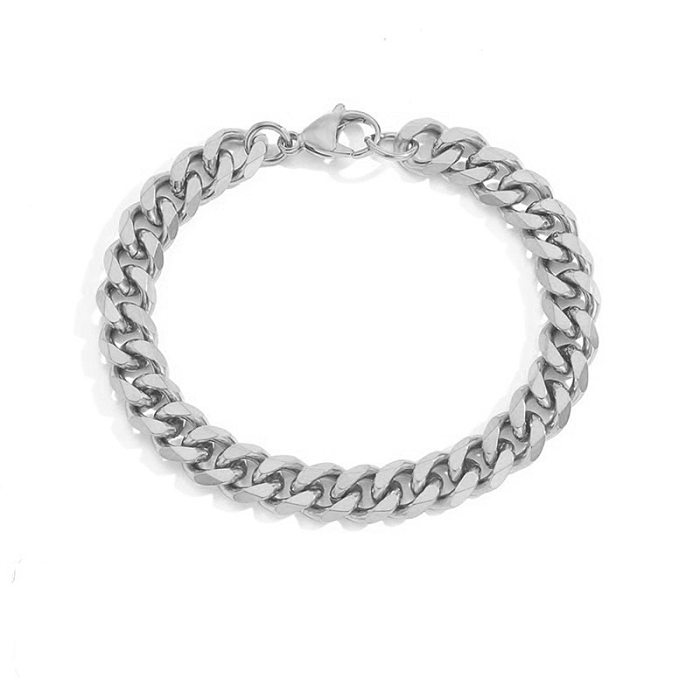 Retro Simple Twist Chain 14K Gold Plated Stainless Steel Bracelet