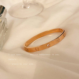 Bracelet simple en acier titane, à la mode, vente en gros