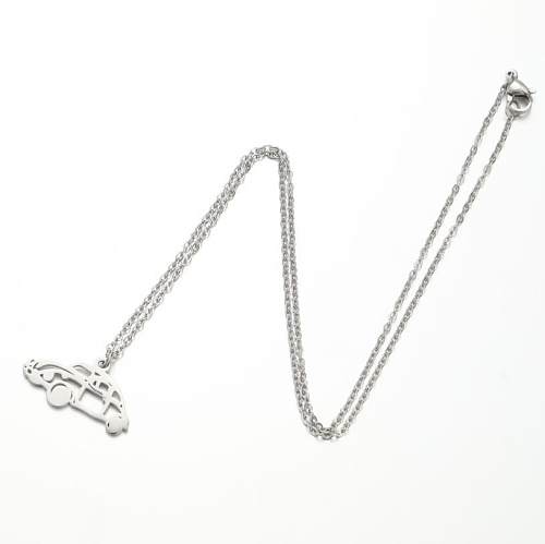 Casual Simple Style Car Stainless Steel Plating Hollow Out Pendant Necklace