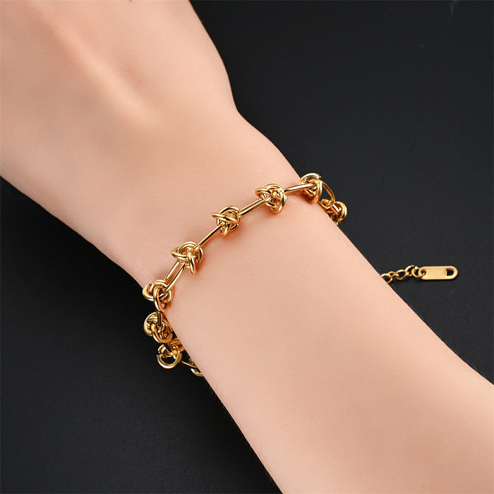 Simple Style Geometric Stainless Steel Bracelets 1 Piece