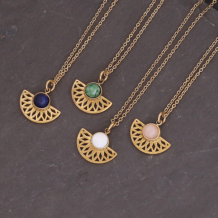Nouveau Soleil fleur croix pendentif femme mode Simple clavicule chaîne rétro collier