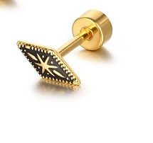 Simple Style Geometric Stainless Steel Plating Ear Studs 1 Piece