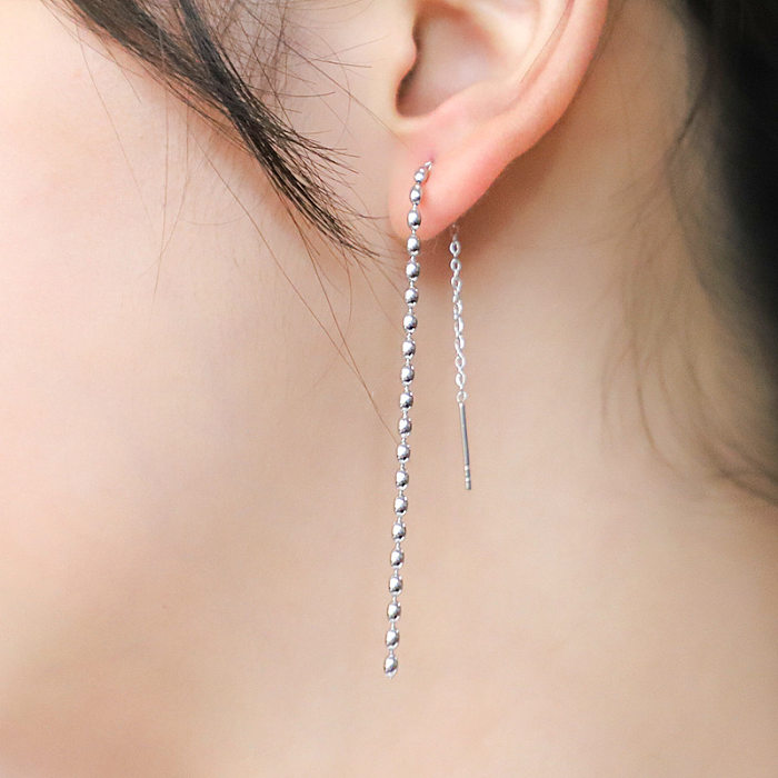 1 Piece Simple Style Solid Color Plating Stainless Steel  Gold Plated Silver Plated Ear Line