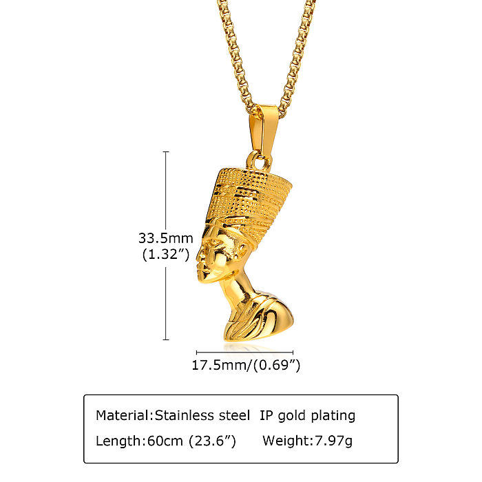 Fashion Human Stainless Steel  Pendant Necklace Plating Stainless Steel  Necklaces