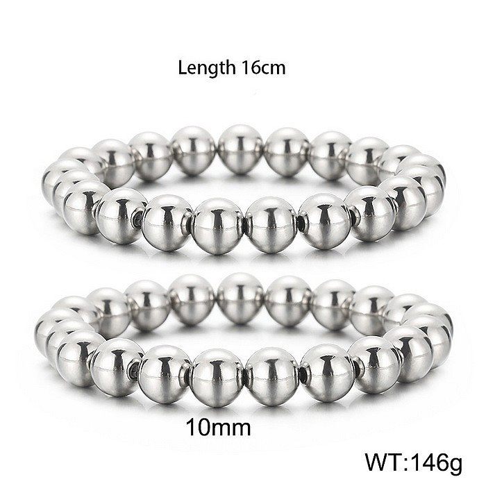 Pulseiras geométricas de aço de titânio estilo simples com revestimento de pulseiras de aço inoxidável