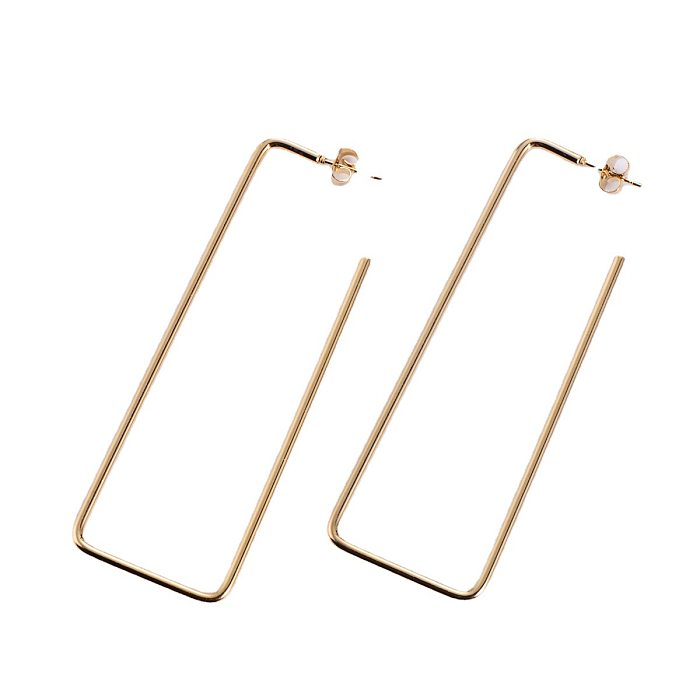 Stainless Steel Square Fashion Earrings Wholesale Jewelry jewelry