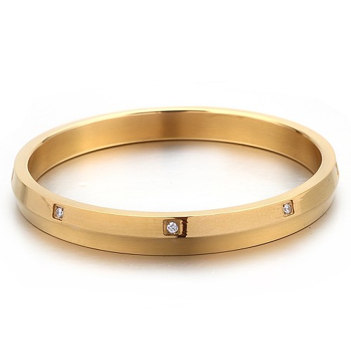 Bijoux en gros nouveau bracelet en diamant bracelet en acier inoxydable