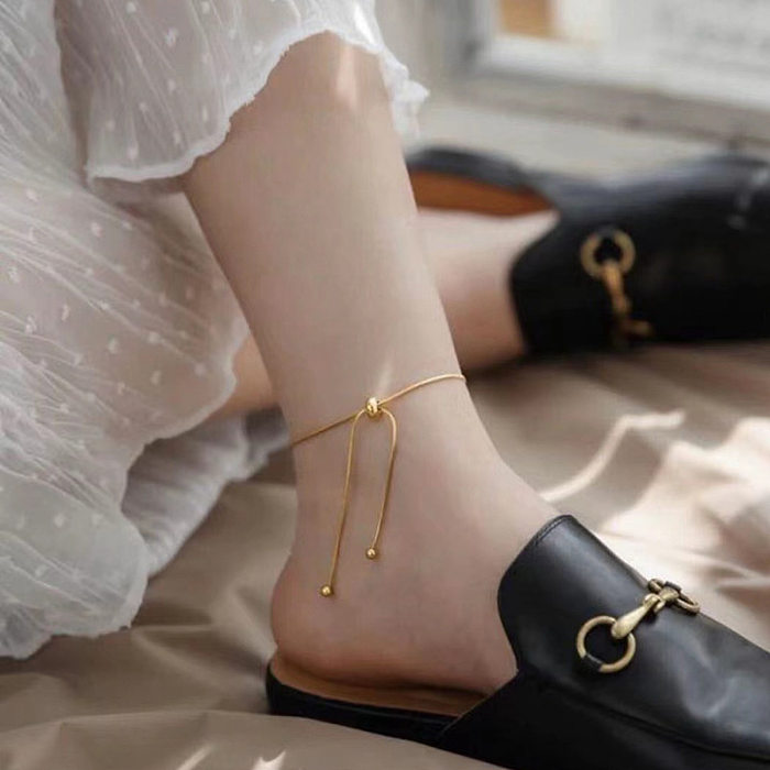 Bracelets de placage en acier titane avec nœud papillon de style classique