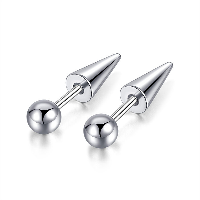 Fashion Geometric Stainless Steel  Ear Studs Plating Stainless Steel  Earrings