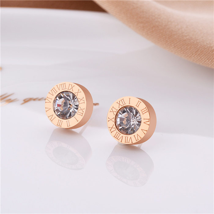 Venta al por mayor, 1 par de pendientes geométricos de acero inoxidable con perlas artificiales y diamantes de imitación