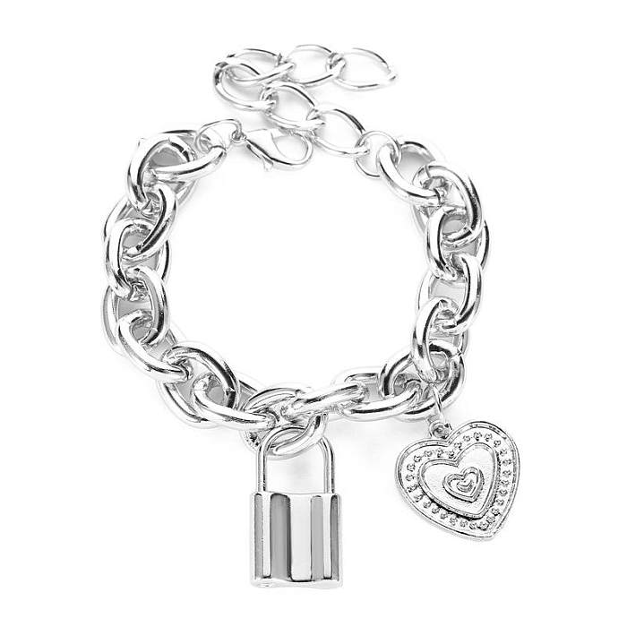 Bracelet Punk Style Hip-hop Thick Chain Lock Bracelet New Couple Jewelry