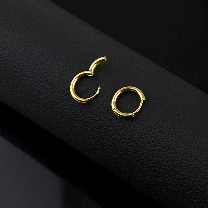 Boucles d'oreilles pendantes en acier inoxydable, pièces rondes, tendance, œil de démon