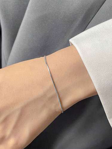 Commute Solid Color Stainless Steel Bracelets In Bulk