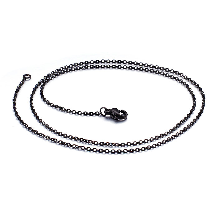 Kalen nuevo collar de acero inoxidable colgante collar cadena de soldadura cadena de clavícula fábrica en stock al por mayor