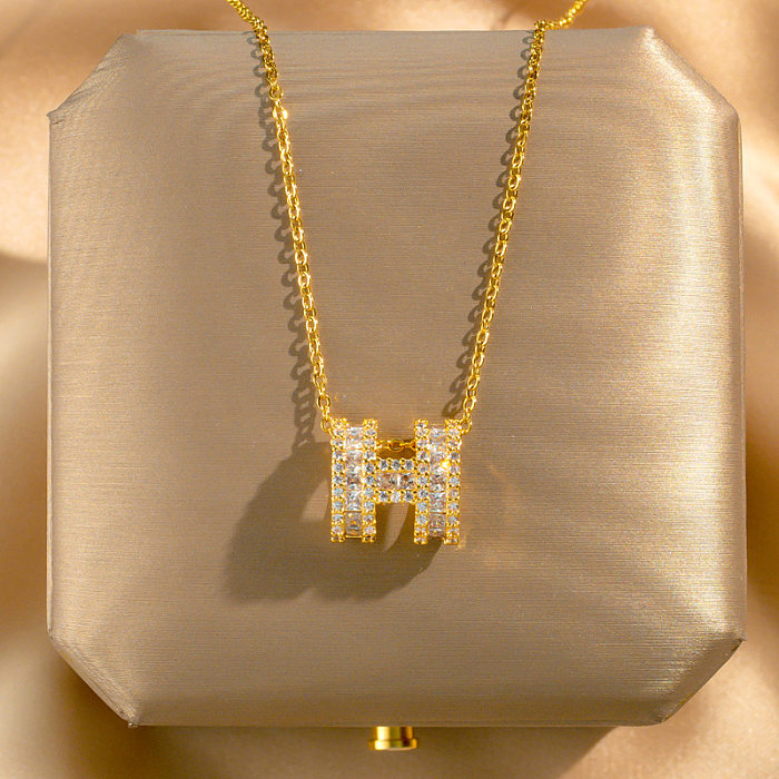 Fashion Geometric Stainless Steel Gold Plated Necklace