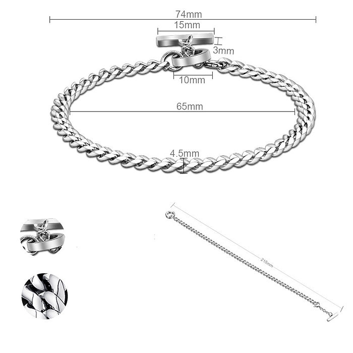 Fashion Solid Color Stainless Steel Bracelets Stainless Steel Bracelets