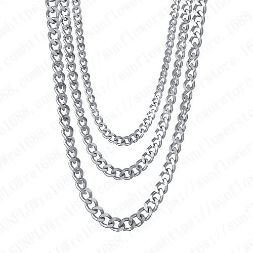 Fashion Simple Style Geometric Stainless Steel  Plating Necklace