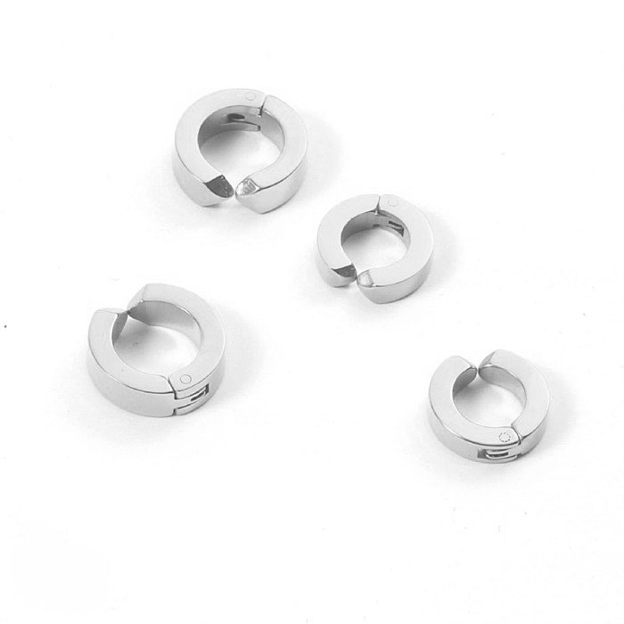 Simple Style Geometric Stainless Steel  Plating Ear Clips 1 Piece