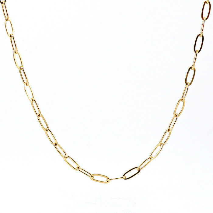 Fashion Geometric Stainless Steel  Necklace Gold Plated Stainless Steel  Necklaces