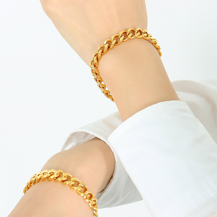 Großhandel mit 18 Karat vergoldeten Armbändern von Glam Lady aus Titanstahl