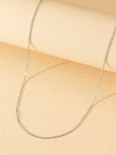 Basic Solid Color Stainless Steel  Necklace