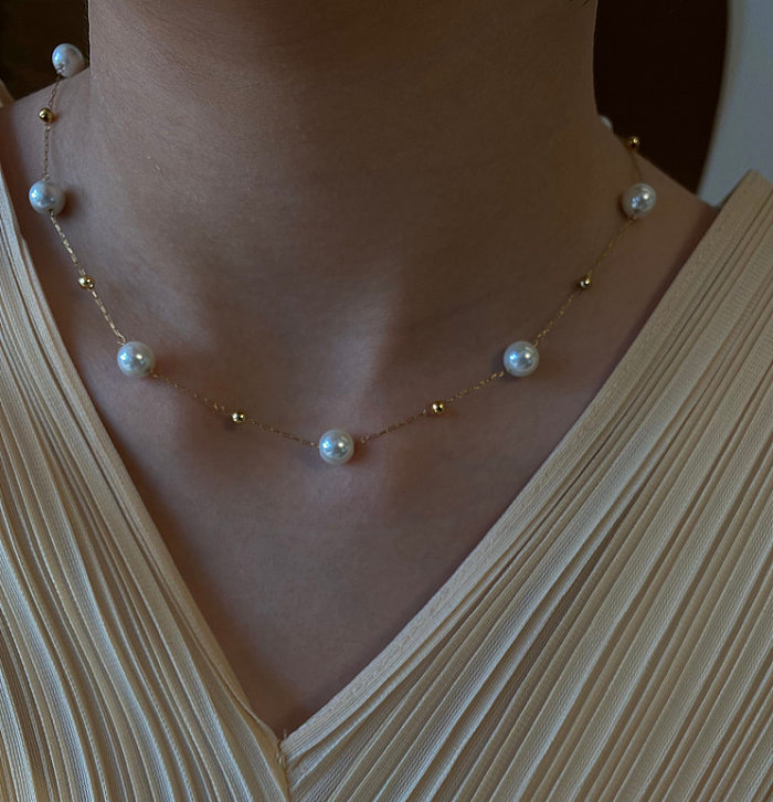 Herzförmige Halskette im Vintage-Stil mit Edelstahlbeschichtung und 18-Karat-Vergoldung