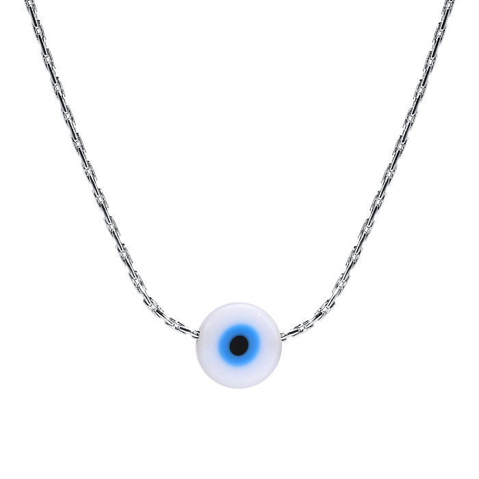 Simple Style Devil'S Eye Stainless Steel  Plating Gold Plated Necklace
