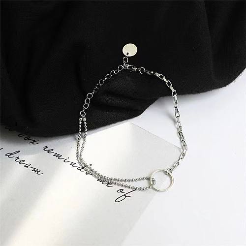 IG Style Geometric Titanium Steel Plating Bracelets