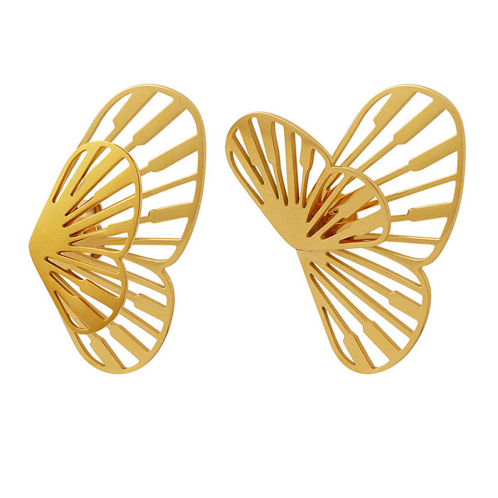 Fashion Butterfly Stainless Steel Ear Studs Stainless Steel  Earrings