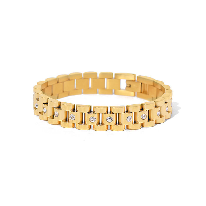 Fashion Geometric Stainless Steel Bracelets Gold Plated Stainless Steel Bracelets