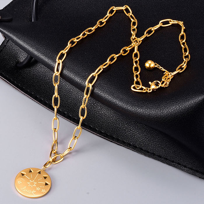 1 Piece Fashion Star Stainless Steel Pendant Necklace