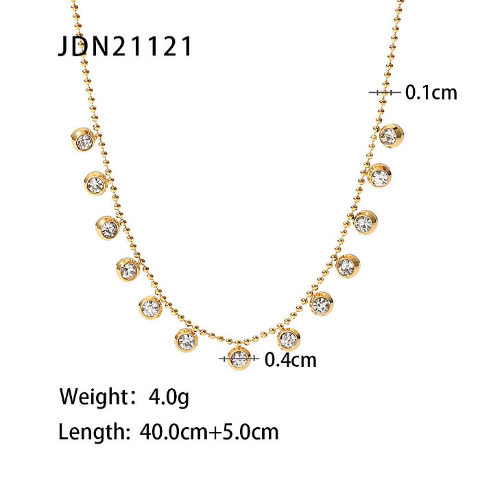Fashion Geometric Stainless Steel  Necklace Plating Stainless Steel  Necklaces