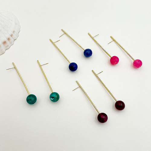 1 Pair Retro Simple Style Geometric Plating Stainless Steel  Gold Plated Ear Studs