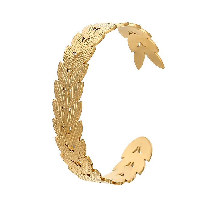 Simple Style Geometric Eye Stainless Steel Plating Bangle 1 Piece