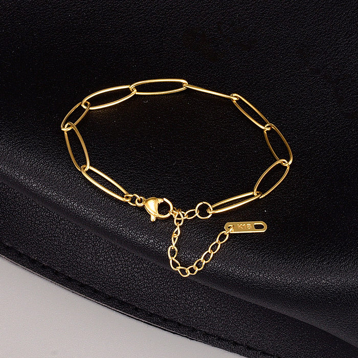 Simple Style Knot Titanium Steel Plating Gold Plated Bracelets