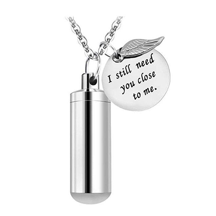 Casual Basic Leaf Stainless Steel  Plating Necklace Pendant