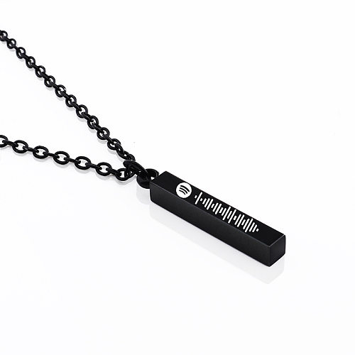 Fashion Simple Style Geometric Waves Stainless Steel  Enamel Plating Necklace
