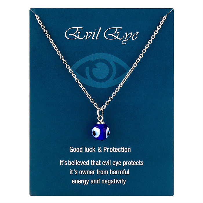 Fashion Eye Stainless Steel  Metal Pendant Necklace 1 Piece