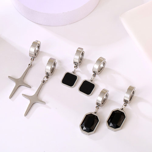 Casual Cross Stainless Steel  Plating Ear Clips 1 Piece 1 Pair