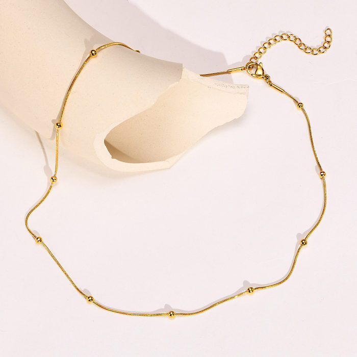Simple Style Geometric Stainless Steel  Plating Necklace