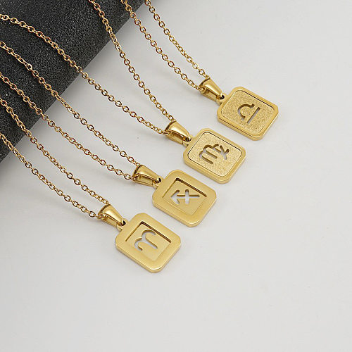 Fashion Constellation Stainless Steel Necklace 1 Piece