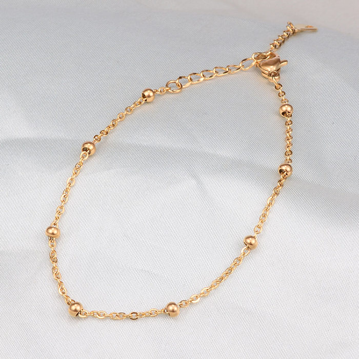 Schmuck koreanischen Stil Titan Stahl kleine runde Perle Armband Großhandel Schmuck