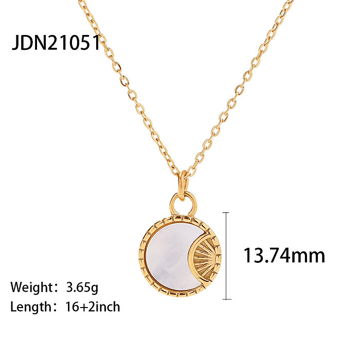 Modern Style Heart Shape Stainless Steel  Plating Chain Pendant Necklace