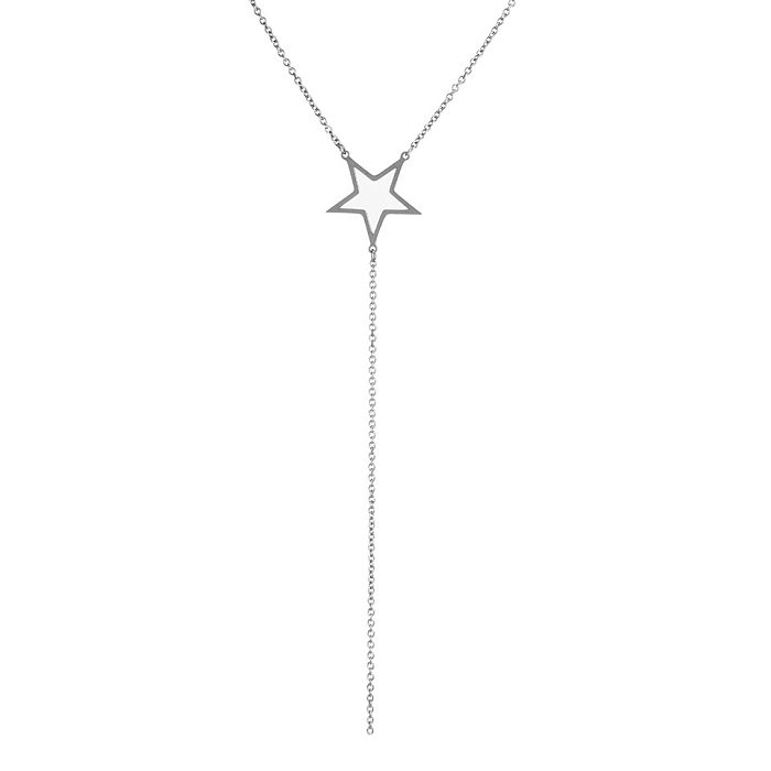 Collier pendentif en acier inoxydable en forme de coeur d'insecte de mode colliers en acier inoxydable en métal