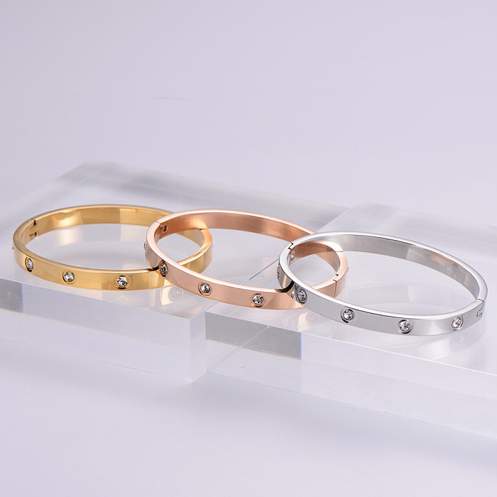 Bracelet Stainless Steel Gold Opening Does Not Fade Simple Fashion Jewelry Trendy
