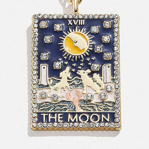 Hip-Hop Tarot Stainless Steel  Plating Inlay Zircon 18K Gold Plated Pendant Necklace