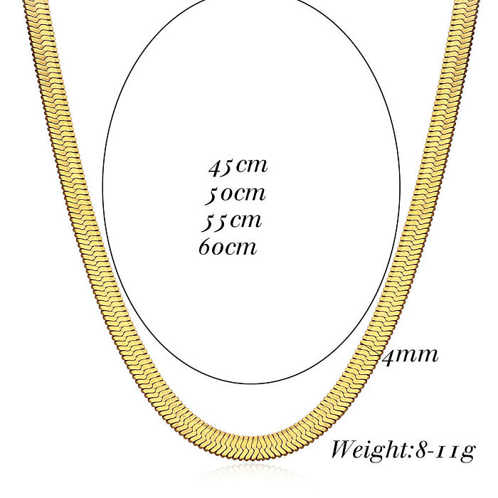 الجملة بسيطة عظم الثعبان سلسلة الفولاذ المقاوم للصدأ قلادة المجوهرات