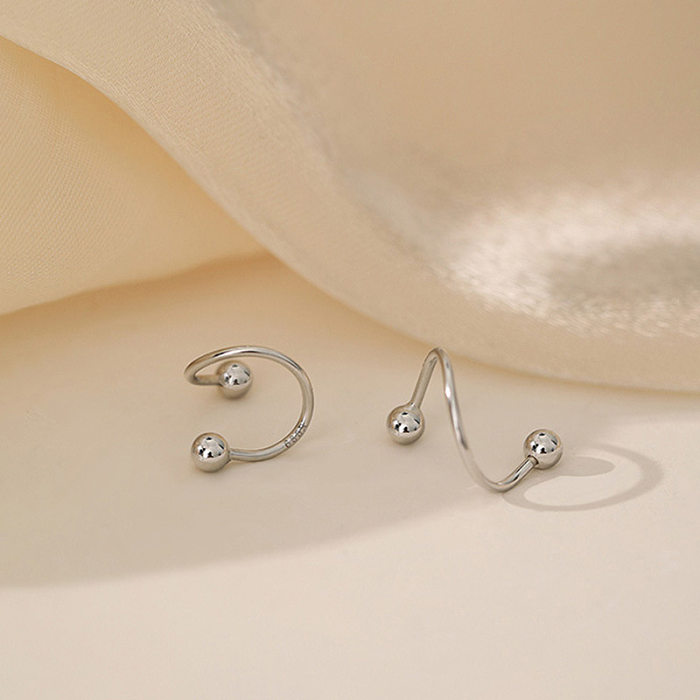 1 Pair Simple Style Star Heart Shape Plating Stainless Steel  Ear Studs
