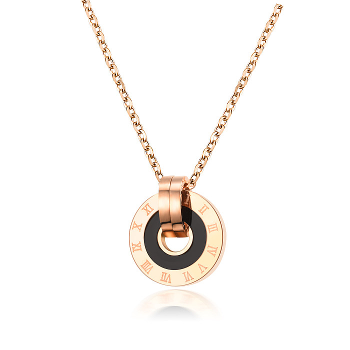 Fashion Circle Stainless Steel Necklace