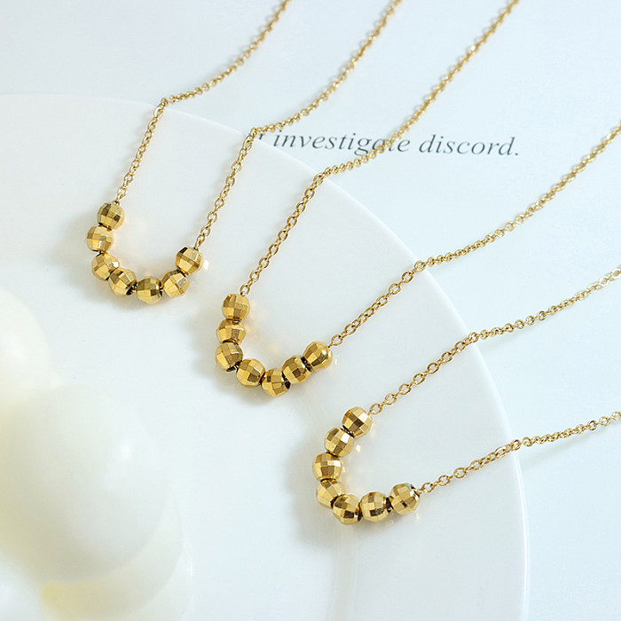 Fashion Geometric Stainless Steel Necklace Plating Stainless Steel  Necklaces